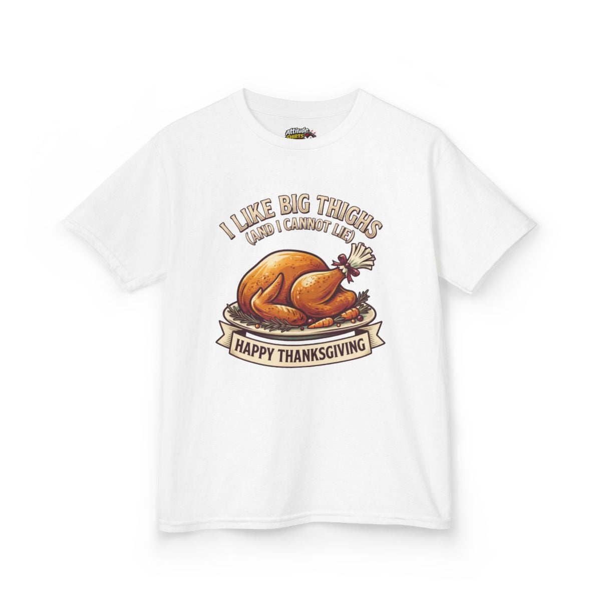 Color: White | I Like Big Thighs Kids Tee