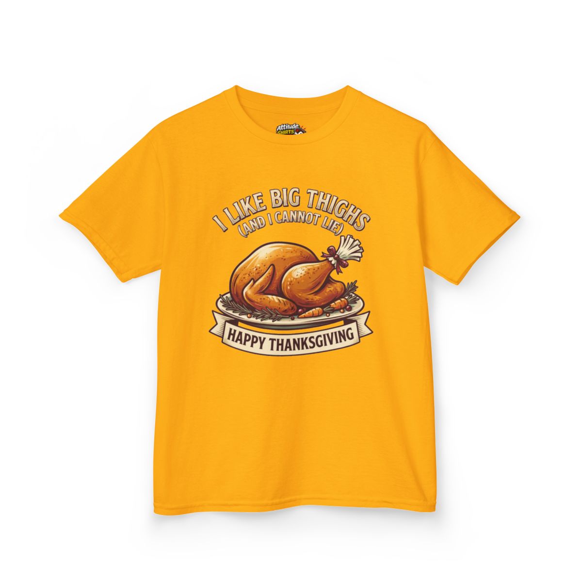 Color: Gold | I Like Big Thighs Kids Tee
