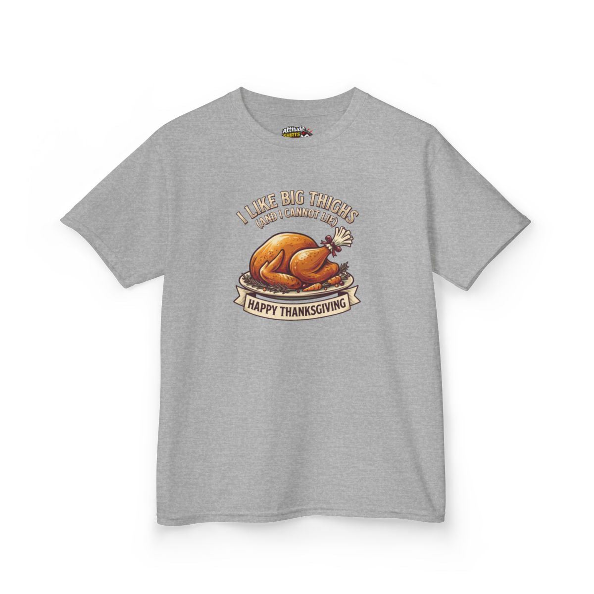 Color: Sport Grey | I Like Big Thighs Kids Tee