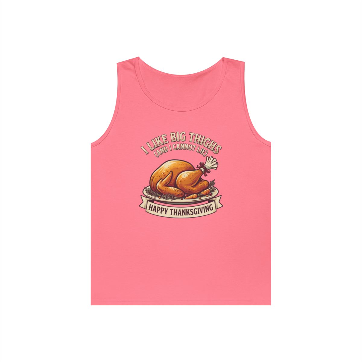 Color: Safety Pink | I Like Big Thighs Tank Top
