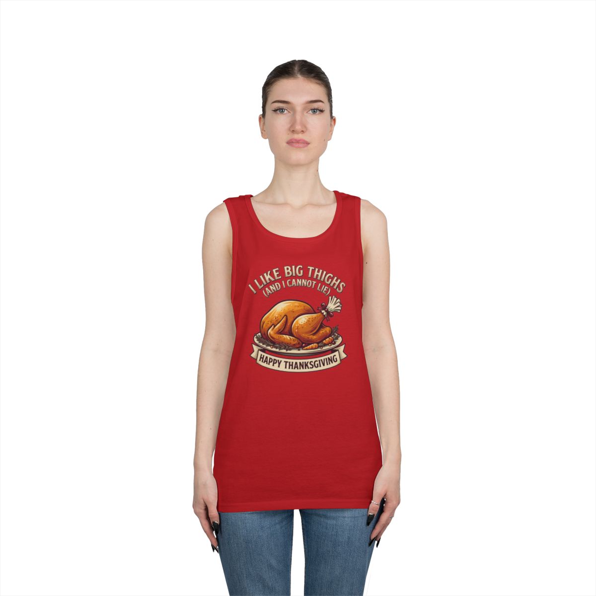 Color: Red | I Like Big Thighs Tank Top