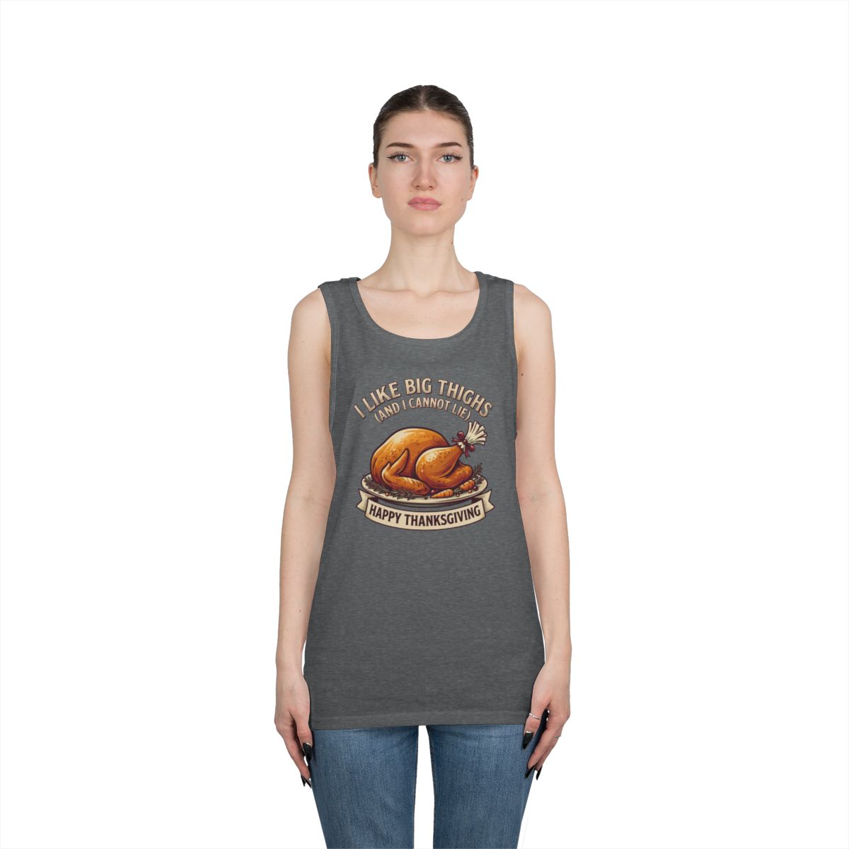 Color: Graphite Heather | I Like Big Thighs Tank Top