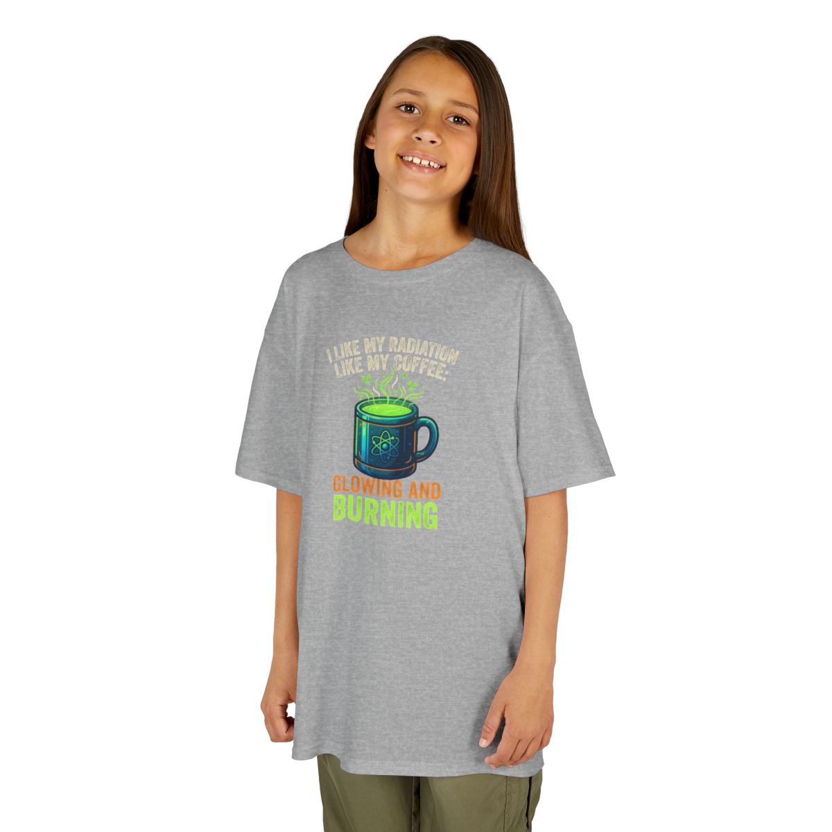 Color: Sport Grey | I Like My Radiation Like My Coffee Kids Tee