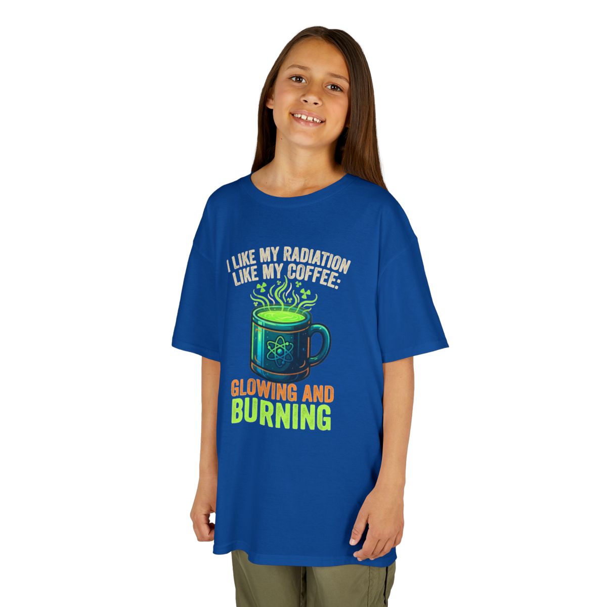 Color: Royal | I Like My Radiation Like My Coffee Kids Tee
