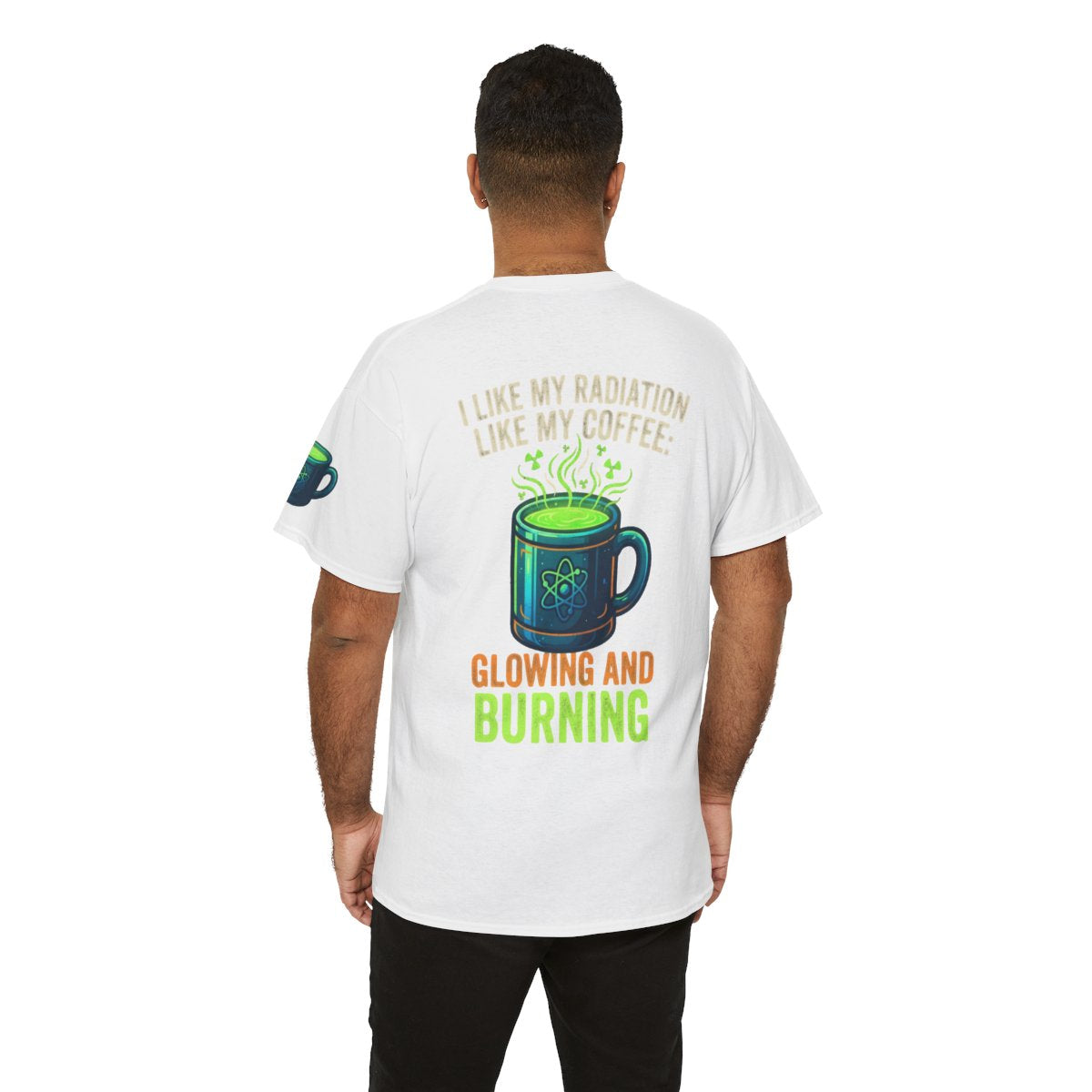 Color: White | I Like My Radiation Like My Coffee Premium Graphic Tee