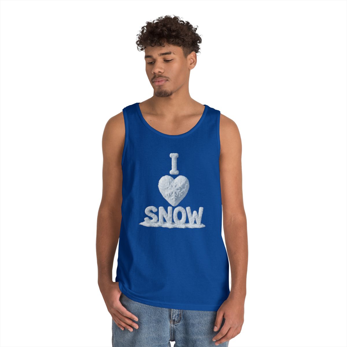 Color: Royal | I Love Snow Tank Top