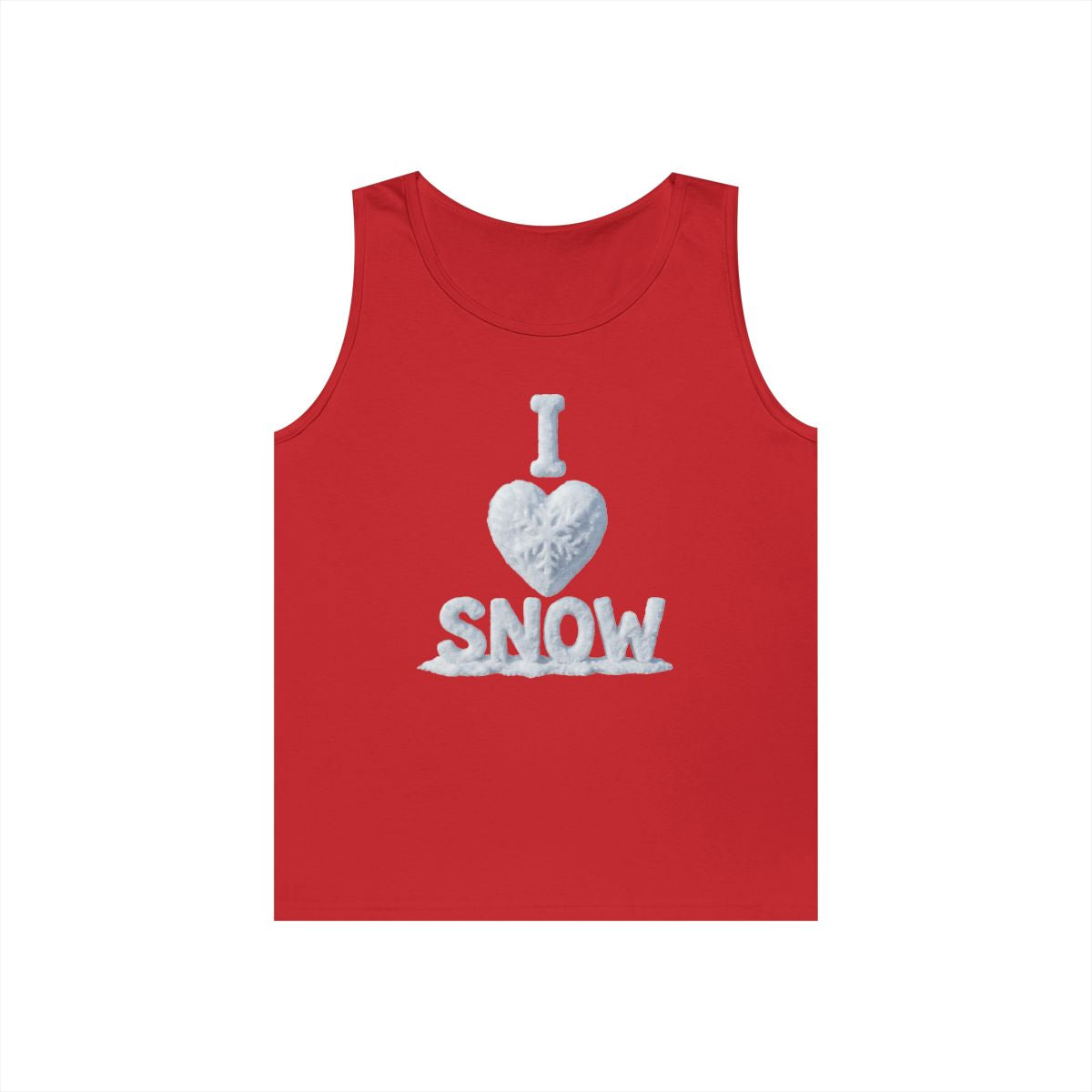 Color: Red | I Love Snow Tank Top