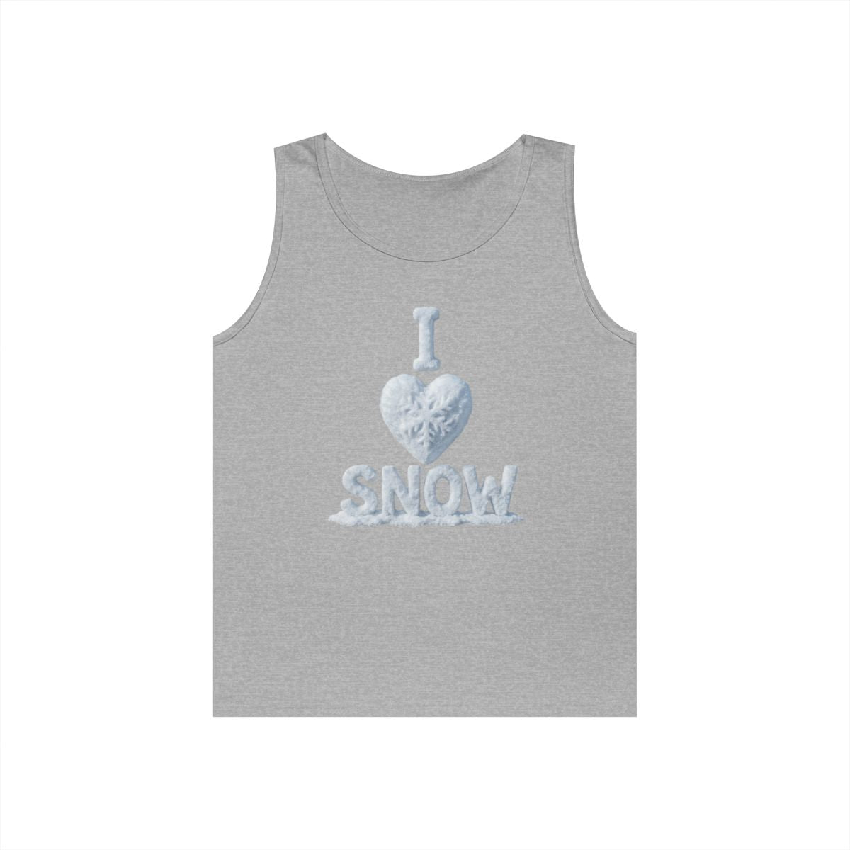 Color: Sport Grey | I Love Snow Tank Top