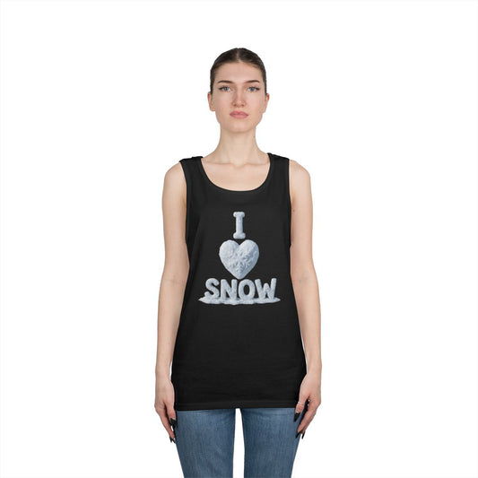 Color: Black | I Love Snow Tank Top