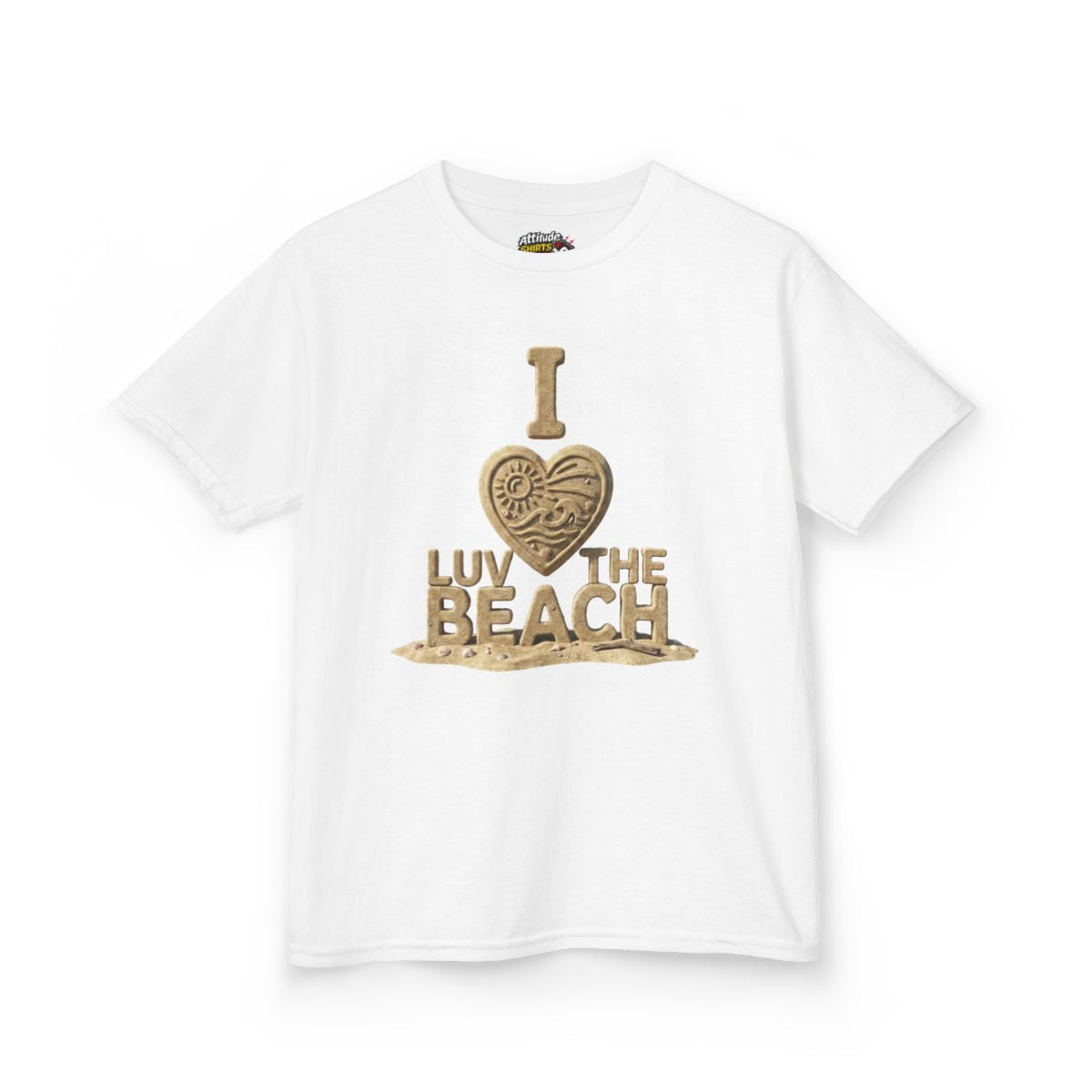 Color: White | I Luv The Beach Kids Tee