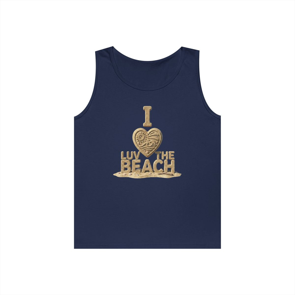 Color: Navy | I Luv The Beach Tank Top