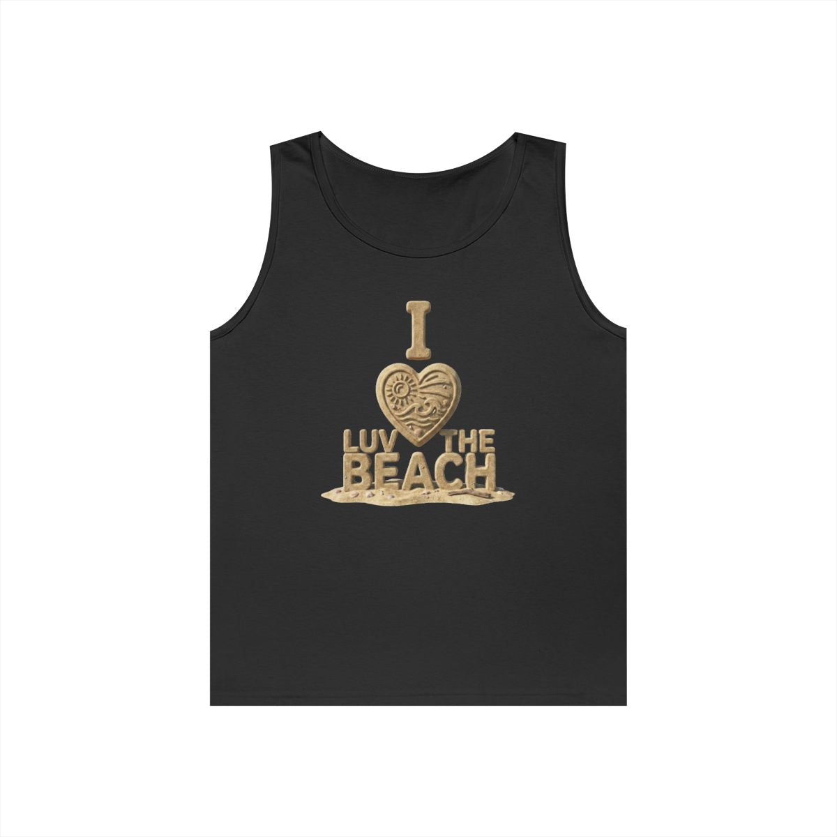 Color: Black | I Luv The Beach Tank Top