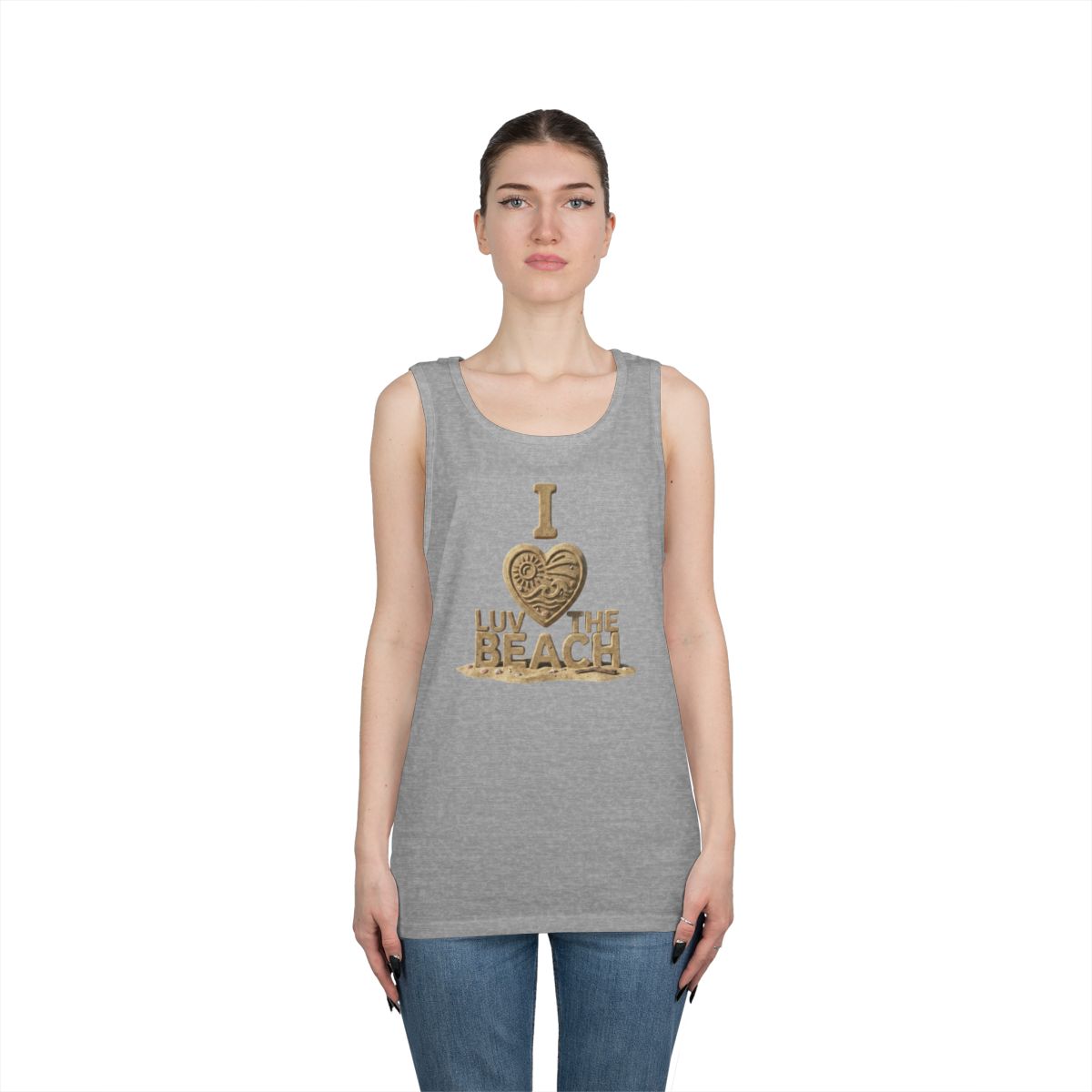 Color: Sport Grey | I Luv The Beach Tank Top