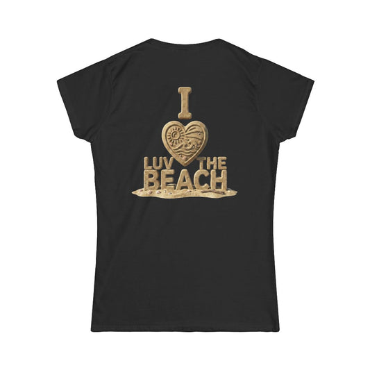 Color: Black | I Luv The Beach Women's Tee