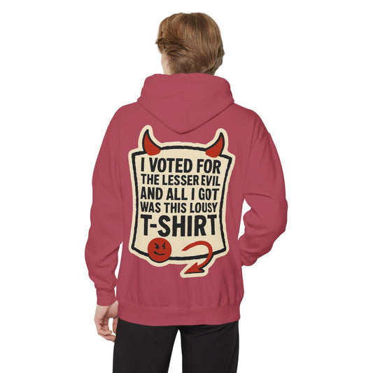 Color: Crimson | I voted for the lessor evil Garment-Dyed Hoodie