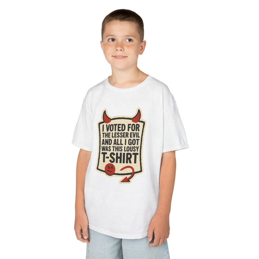 Color: White | I voted for the lessor evil Kids Tee
