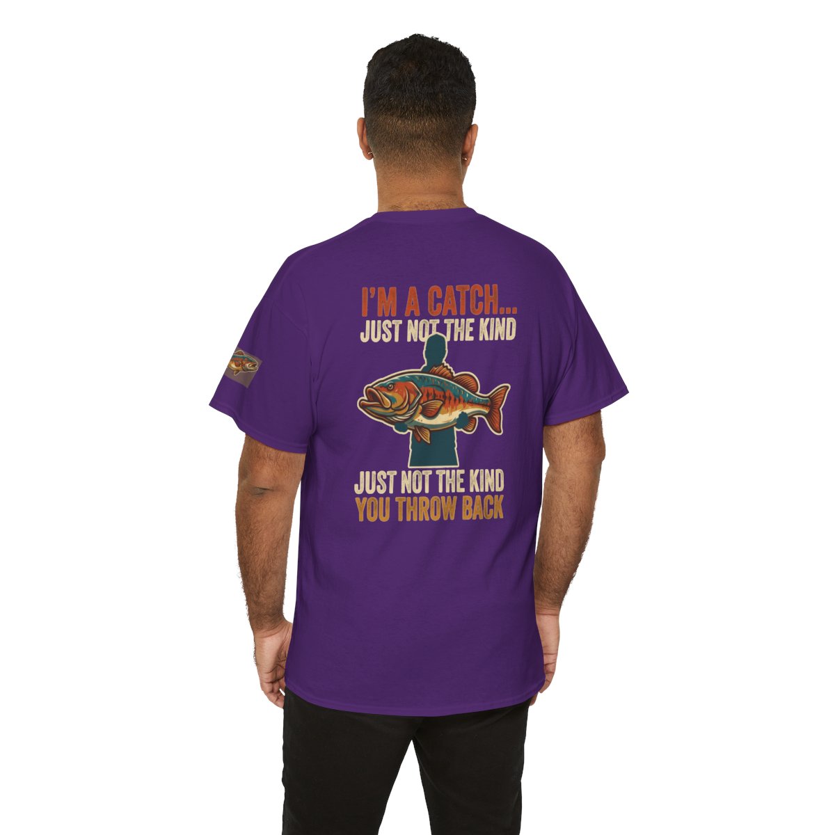 Color: Purple | I'm A Catch Premium Graphic Tee
