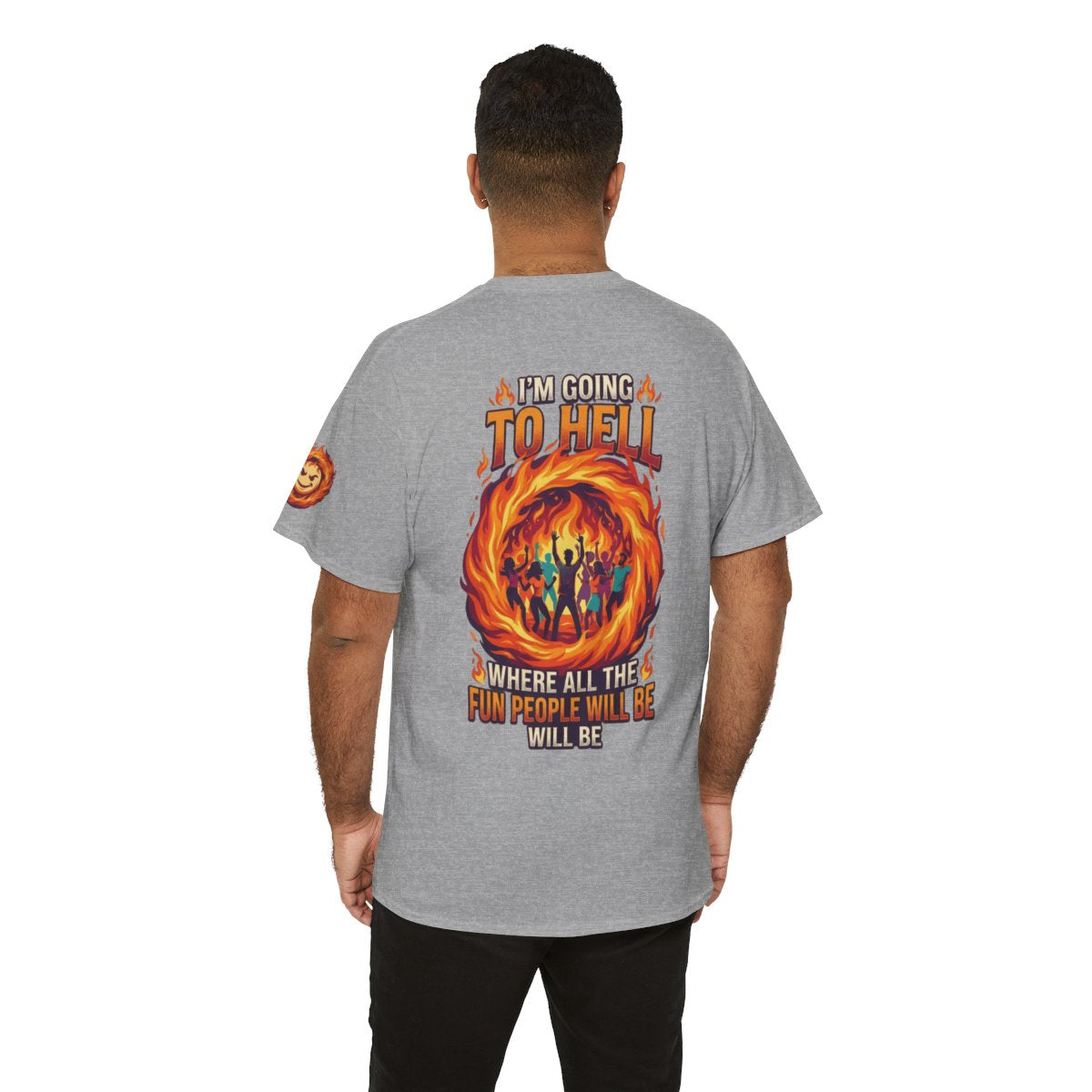 Color: Sport Grey | I'm Going to Hell Premium Graphic Tee