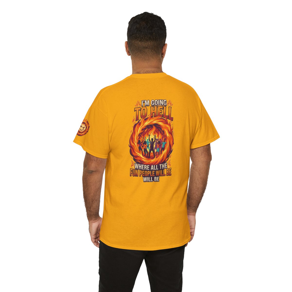 Color: Gold | I'm Going to Hell Premium Graphic Tee
