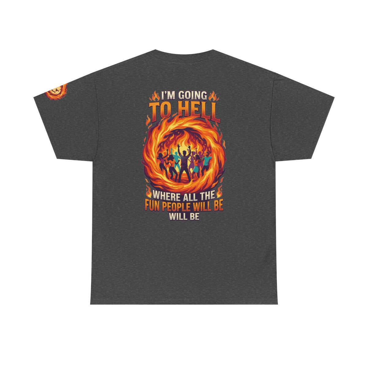Color: Dark Heather | I'm Going to Hell Premium Graphic Tee