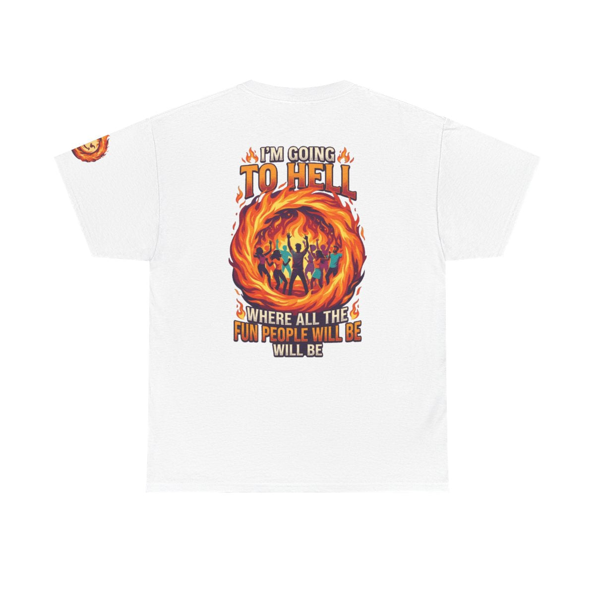 Color: White | I'm Going to Hell Premium Graphic Tee
