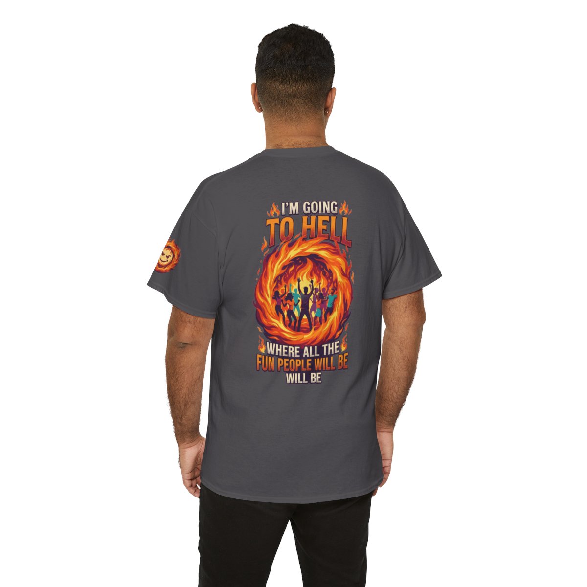 Color: Charcoal | I'm Going to Hell Premium Graphic Tee