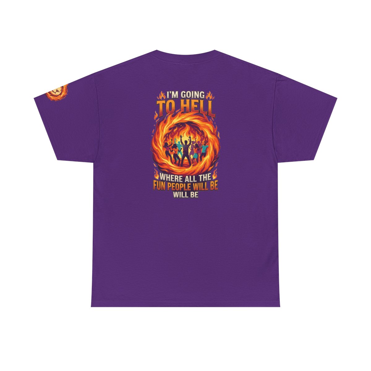 Color: Purple | I'm Going to Hell Premium Graphic Tee