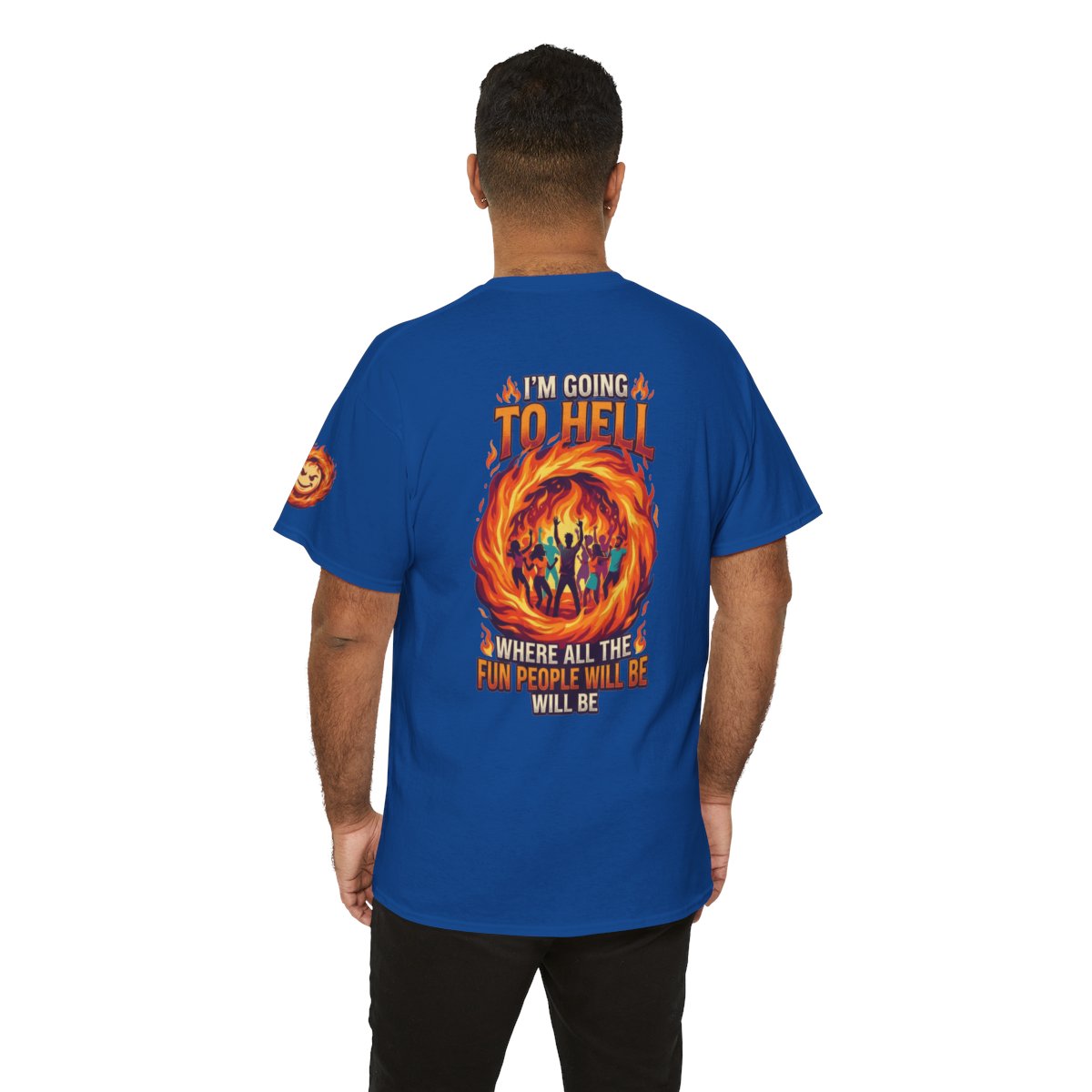 Color: Royal | I'm Going to Hell Premium Graphic Tee