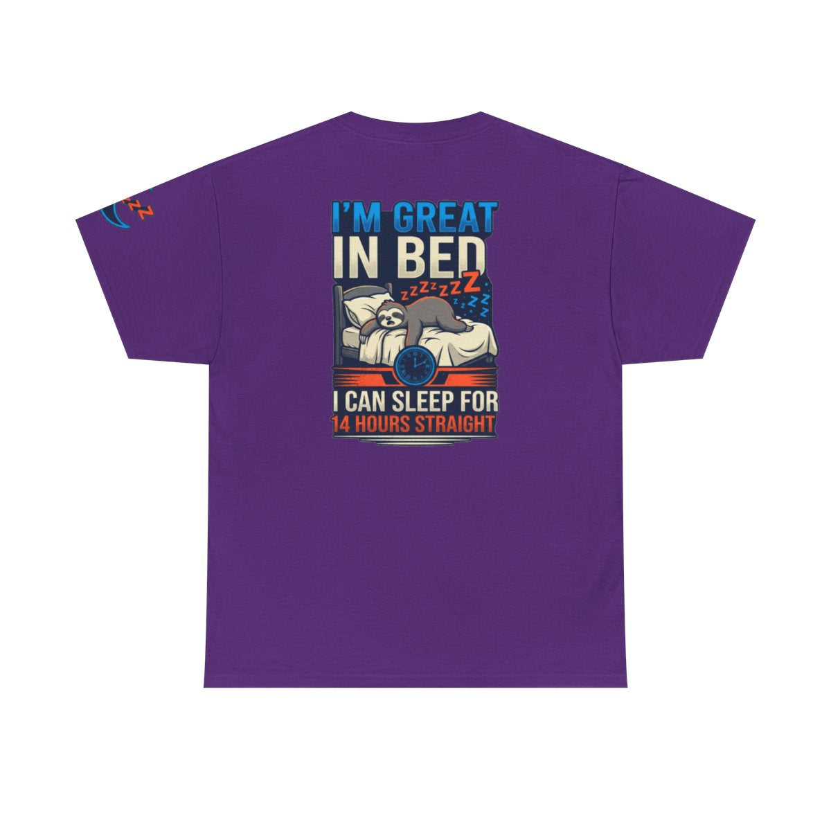 Color: Purple | I'm Great In Bed Premium Graphic Tee