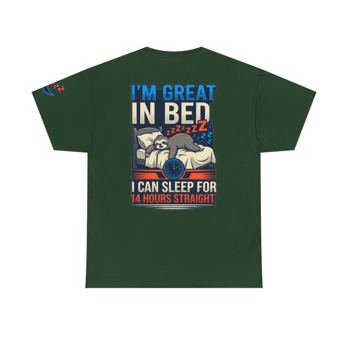 Color: Forest Green | I'm Great In Bed Premium Graphic Tee