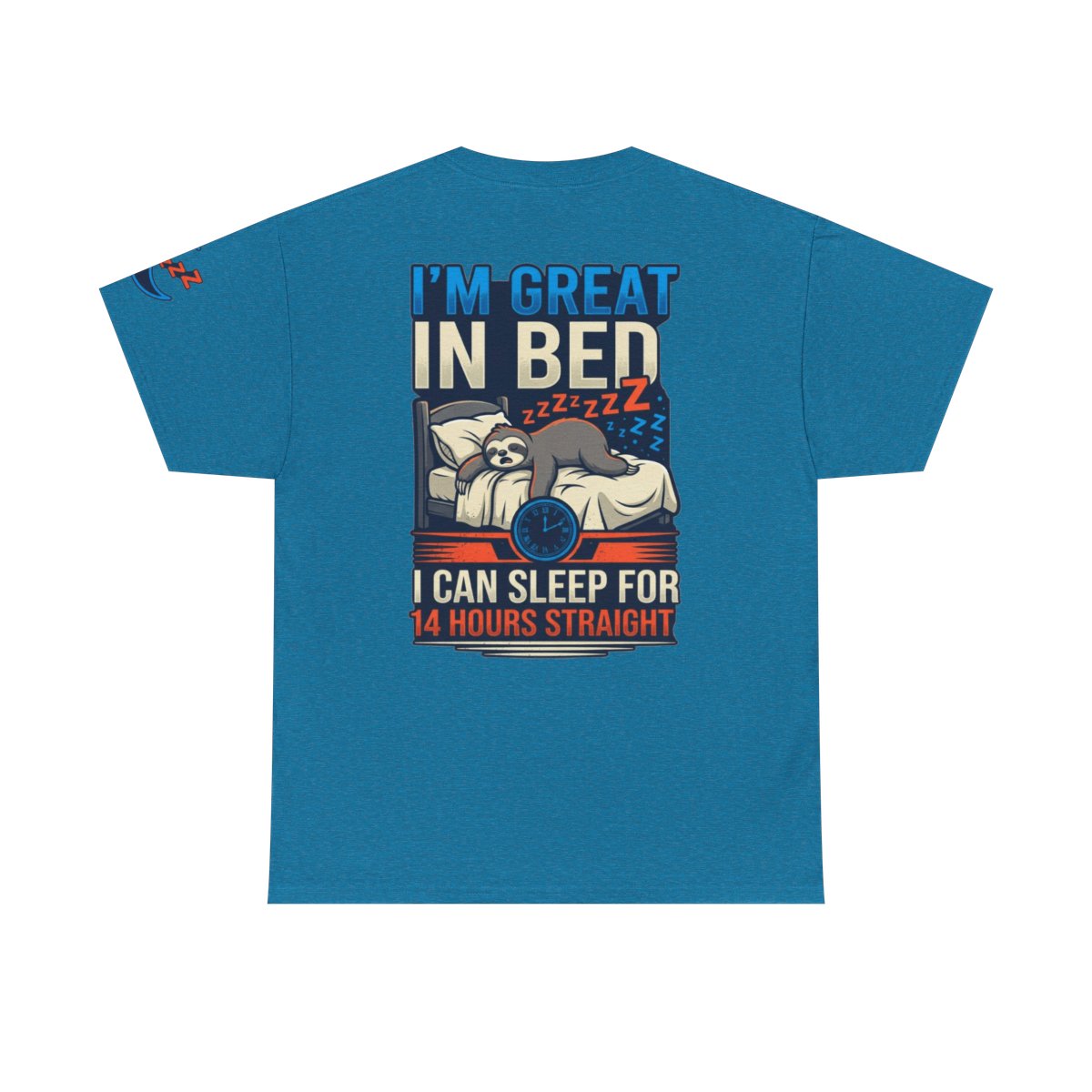 Color: Antique Sapphire | I'm Great In Bed Premium Graphic Tee