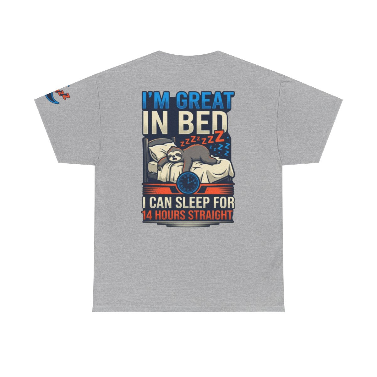 Color: Sport Grey | I'm Great In Bed Premium Graphic Tee