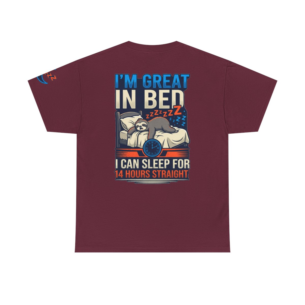 Color: Maroon | I'm Great In Bed Premium Graphic Tee