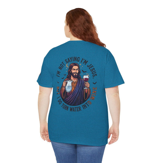 Color: Antique Sapphire | I'm Not Saying I'm Jesus Premium Graphic Tee