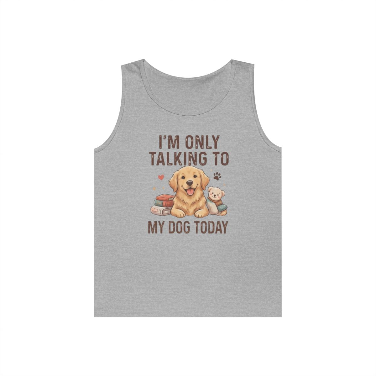 Color: Sport Grey | I'm Only Talking To My Dog Today Tank Top