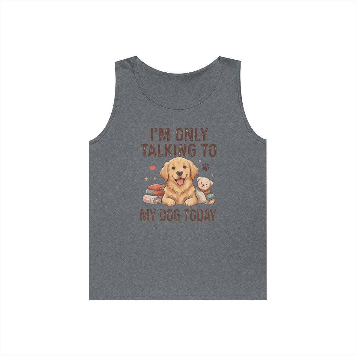 Color: Graphite Heather | I'm Only Talking To My Dog Today Tank Top