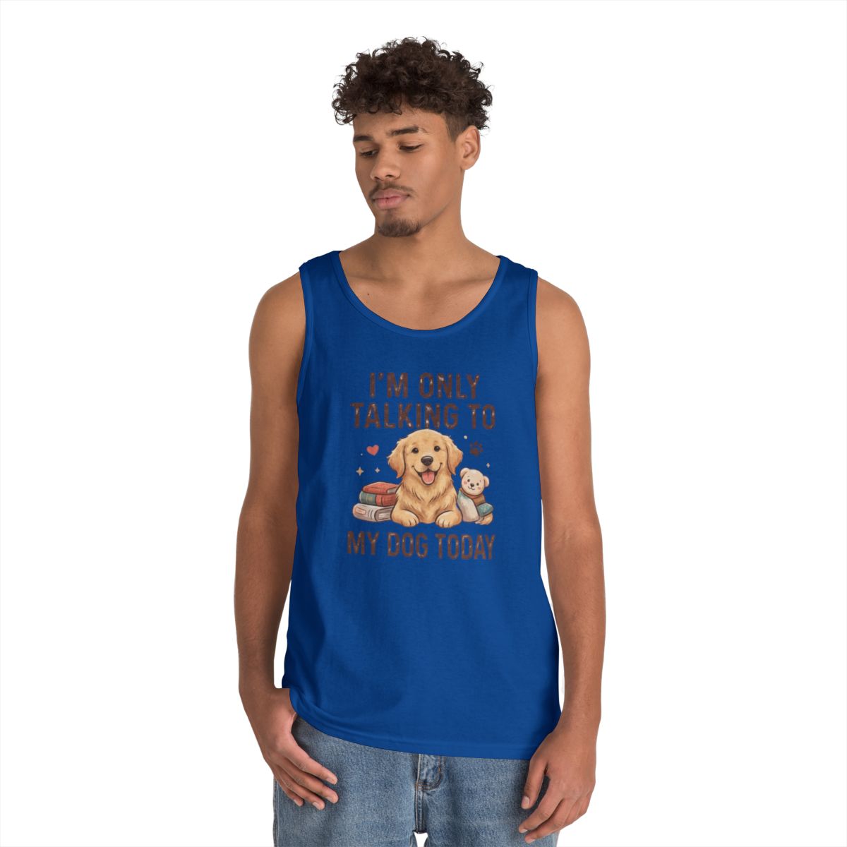 Color: Royal | I'm Only Talking To My Dog Today Tank Top