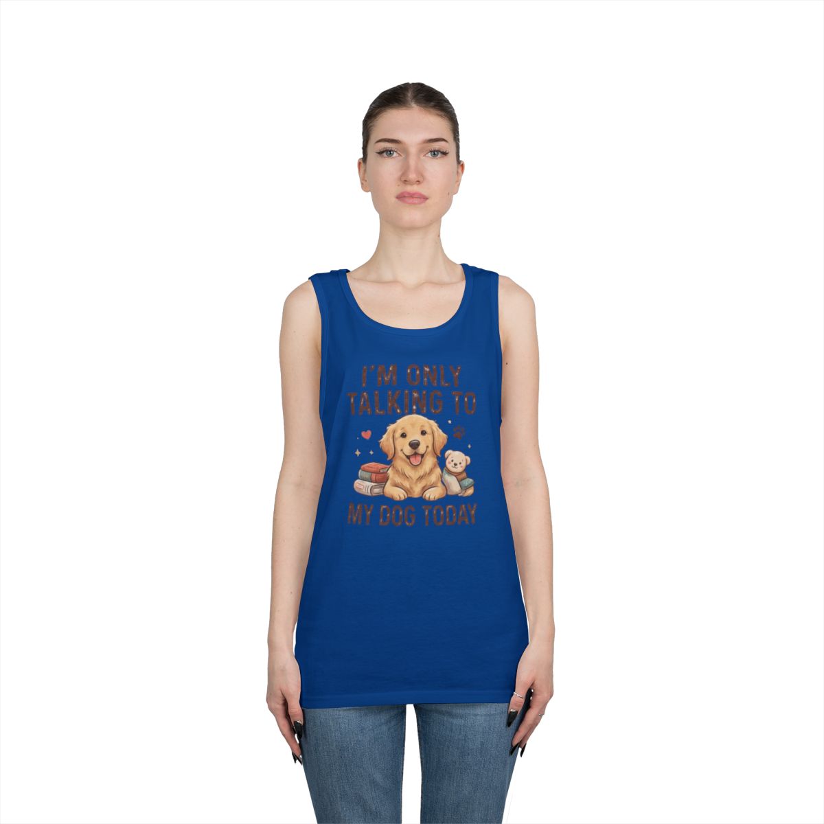 Color: Royal | I'm Only Talking To My Dog Today Tank Top