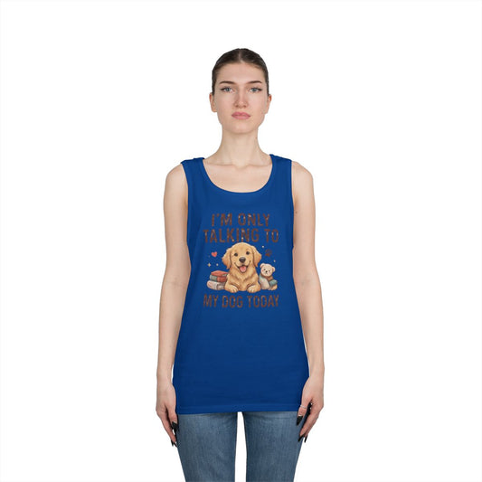 Color: Royal | I'm Only Talking To My Dog Today Tank Top