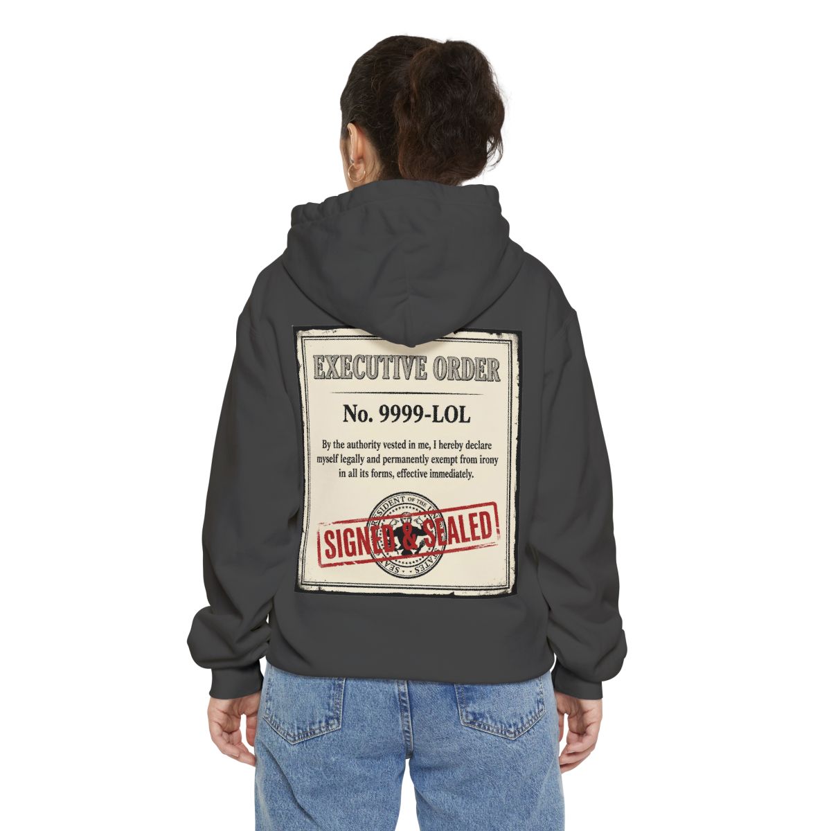 Color: Pepper | Irony Free Garment-Dyed Hoodie