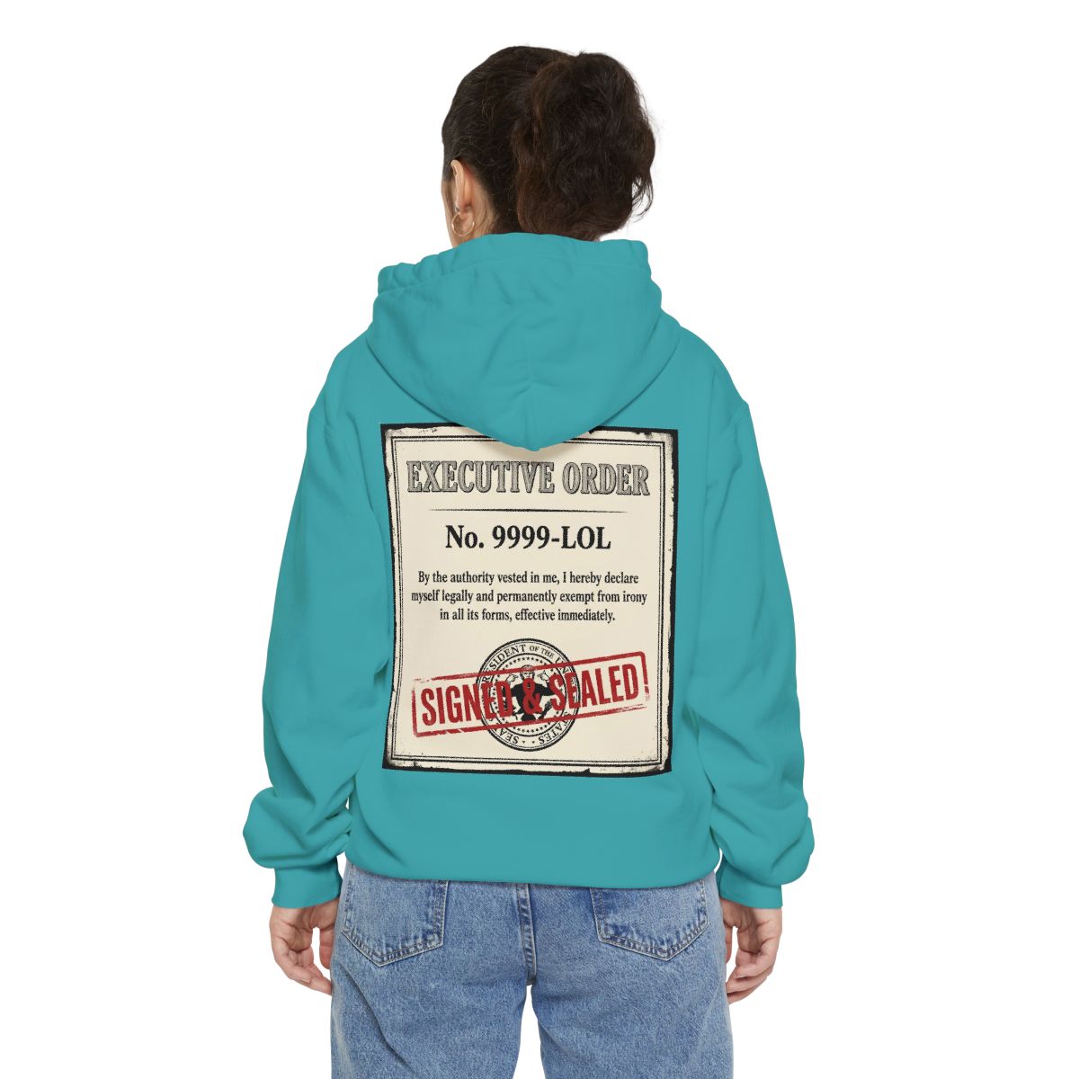 Color: Seafoam | Irony Free Garment-Dyed Hoodie