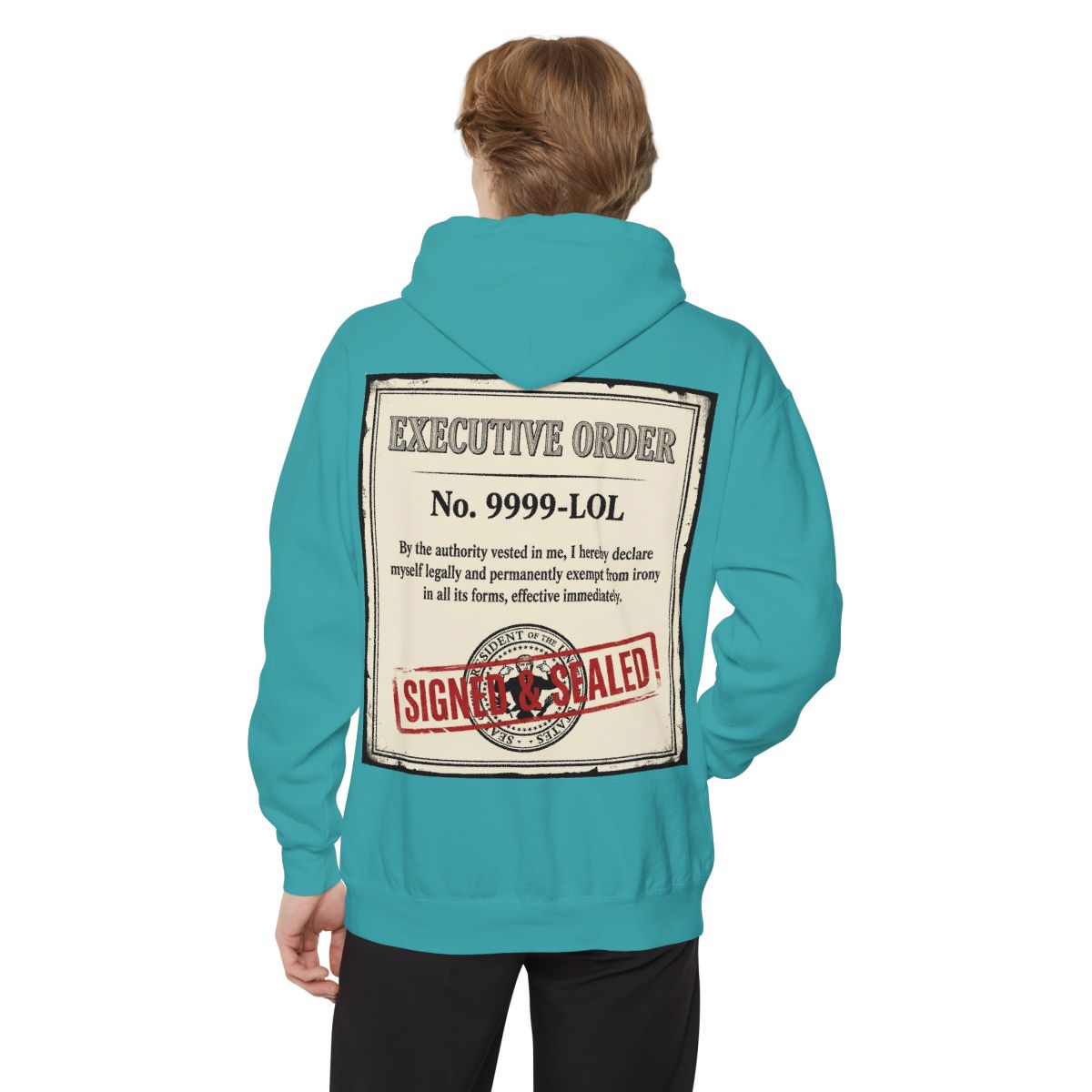 Color: Seafoam | Irony Free Garment-Dyed Hoodie