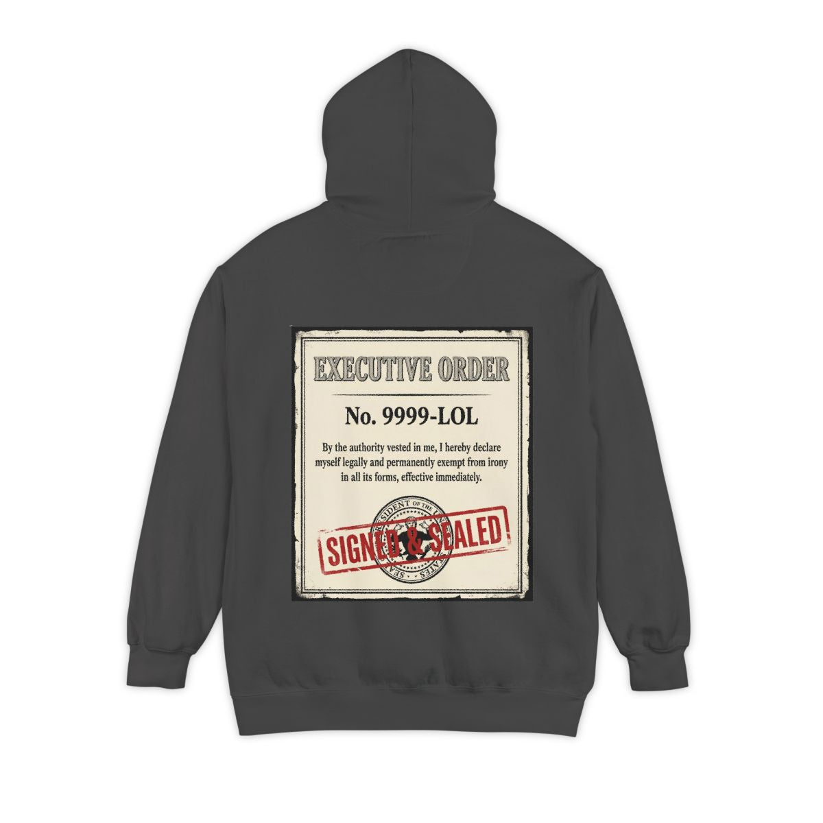 Color: Pepper | Irony Free Garment-Dyed Hoodie