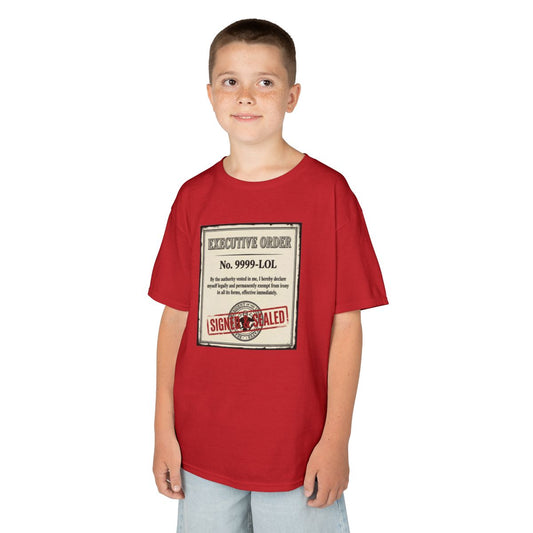 Color: Red | Irony Free Kids Tee