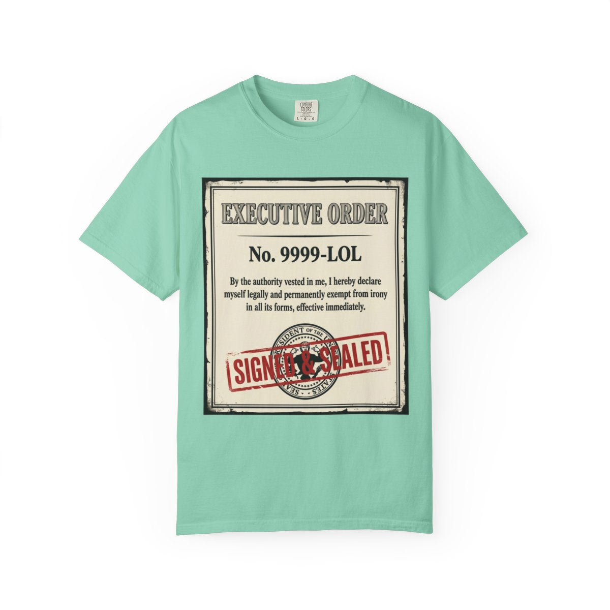 Color: Island Reef | Irony Free Unisex Garment-Dyed Tee
