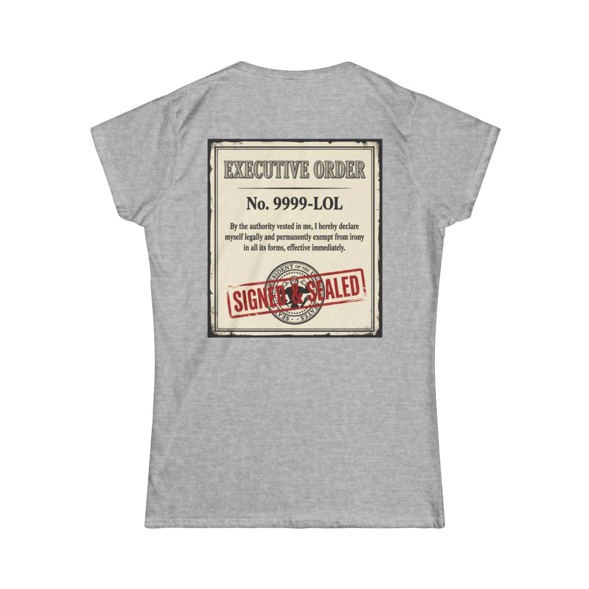 Color: Sport Grey | Irony Free Women's Tee