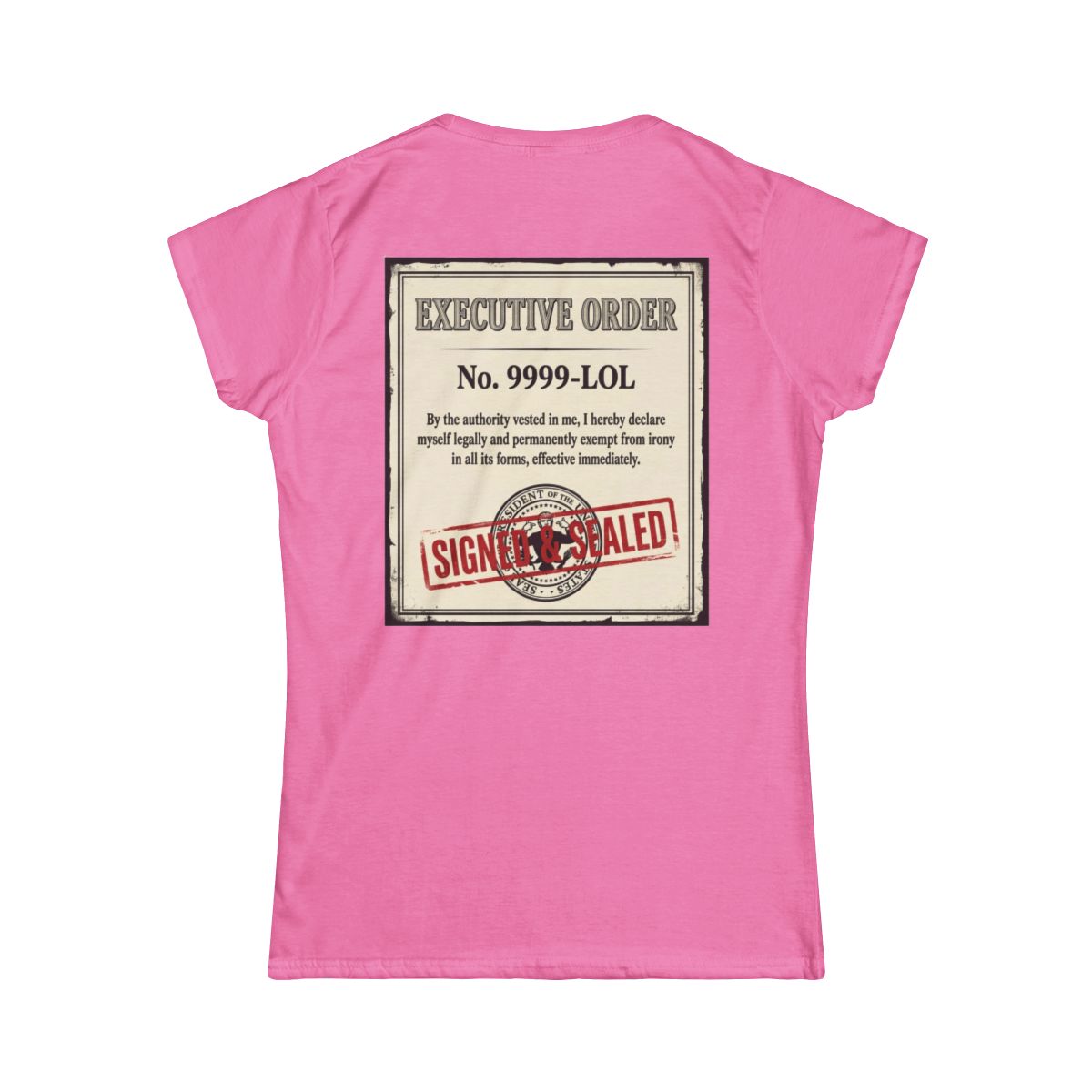 Color: Azalea | Irony Free Women's Tee