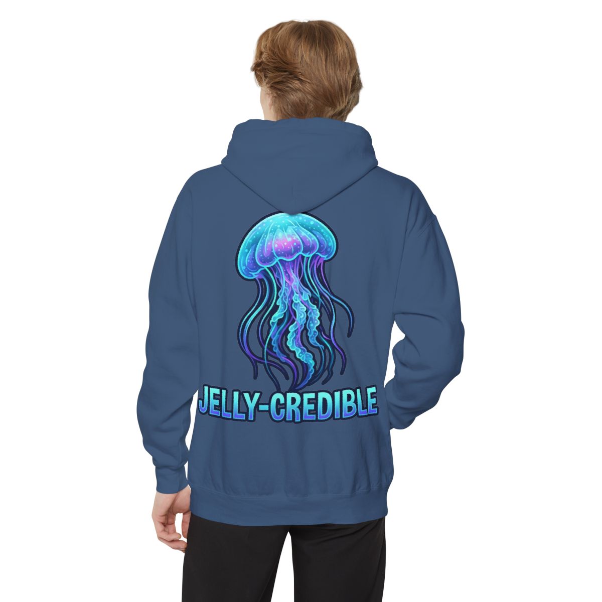 Color: True Navy | Jelly Credible Garment-Dyed Hoodie