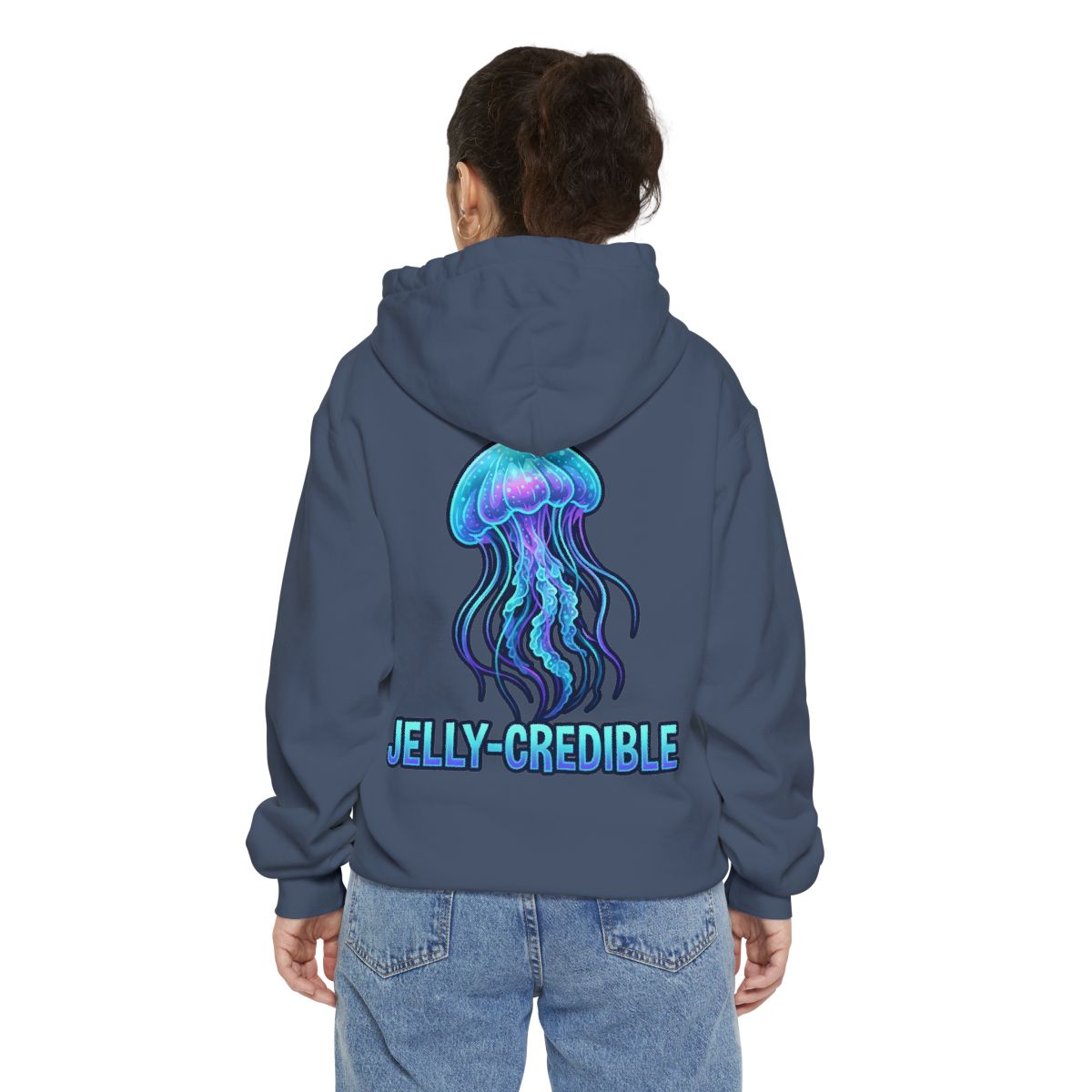 Color: Denim | Jelly Credible Garment-Dyed Hoodie