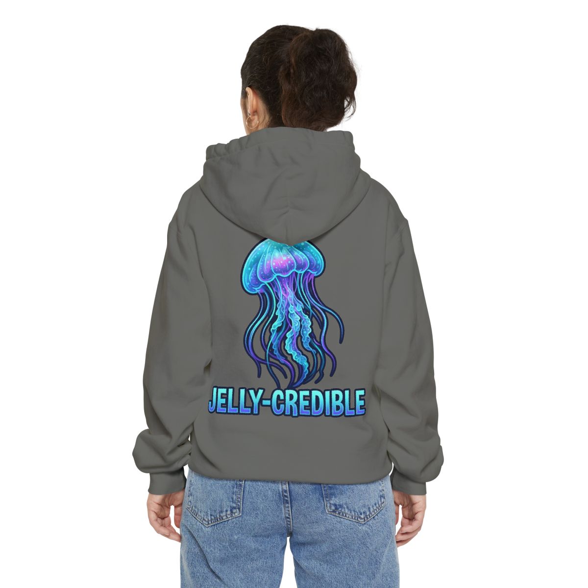 Color: Grey | Jelly Credible Garment-Dyed Hoodie